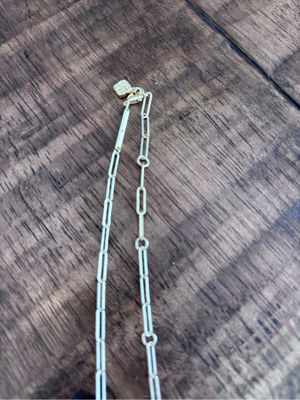 Kendra Scott Courtney Paperclip Necklace – Gold - Picture 3 of 4